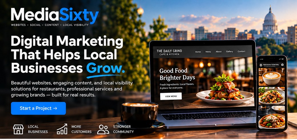 MediaSixty digital marketing concept for local businesses